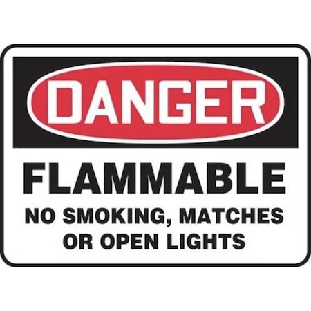 Accuform OSHA DANGER Safety Sign FLAMMABLE  MSMK022XP MSMK022XP